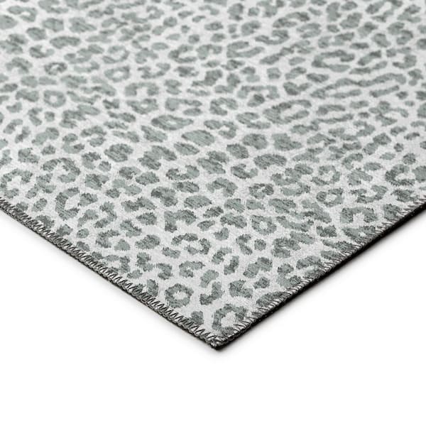 Safari Grey 3 ft. x 5 ft. Indoor/Outdoor Washable Indoor/Outdoor Washable Rug