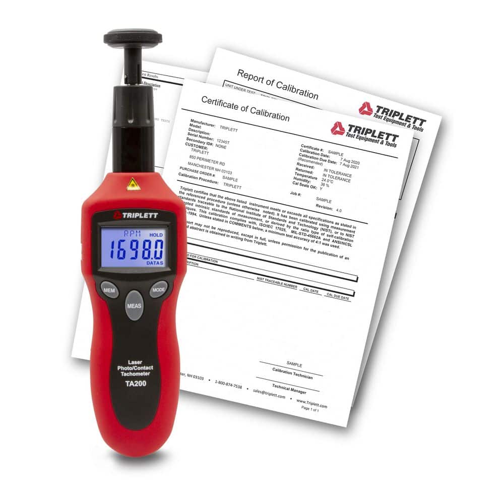 Contact/Laser Photo Tachometer with Cert of Traceability to N. I. S. T price history on PriceWatchPro