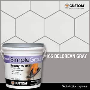 SimpleGrout #165 Delorean Gray 1 gal. Pre-Mixed Grout