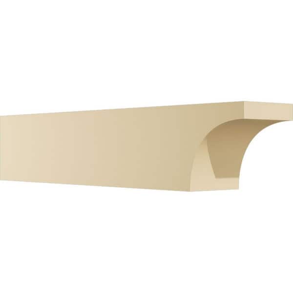 Ekena Millwork Standard Huntington 5 in. W x 6 in. H x 30 in. D Signature Urethane Rafter Tail Outlooker