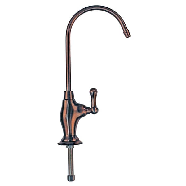Westbrass 10 in. Classic Single-Handle Handle Cold Water Dispenser Faucet, Antique Copper