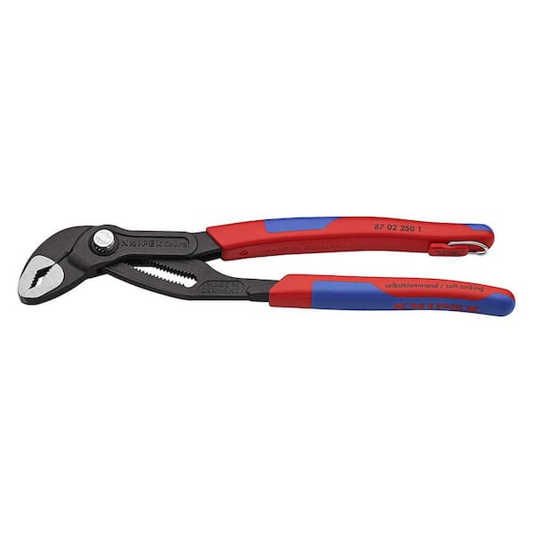 10 in. Cobra Pliers with Dual-Component Comfort Grips and Tether Attachment