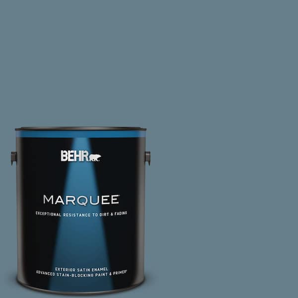 BEHR MARQUEE 1 gal. #ECC-31-1 Windy Seas Satin Enamel Exterior Paint & Primer