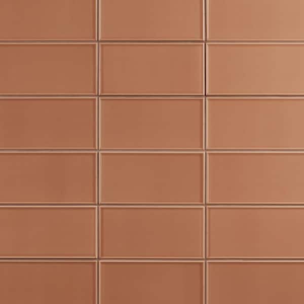 Stacy Garcia Tori Frame Terracotta 3.93 in. x 7.85 in. Matte Ceramic Wall Tile (6.02 sq. ft./case)