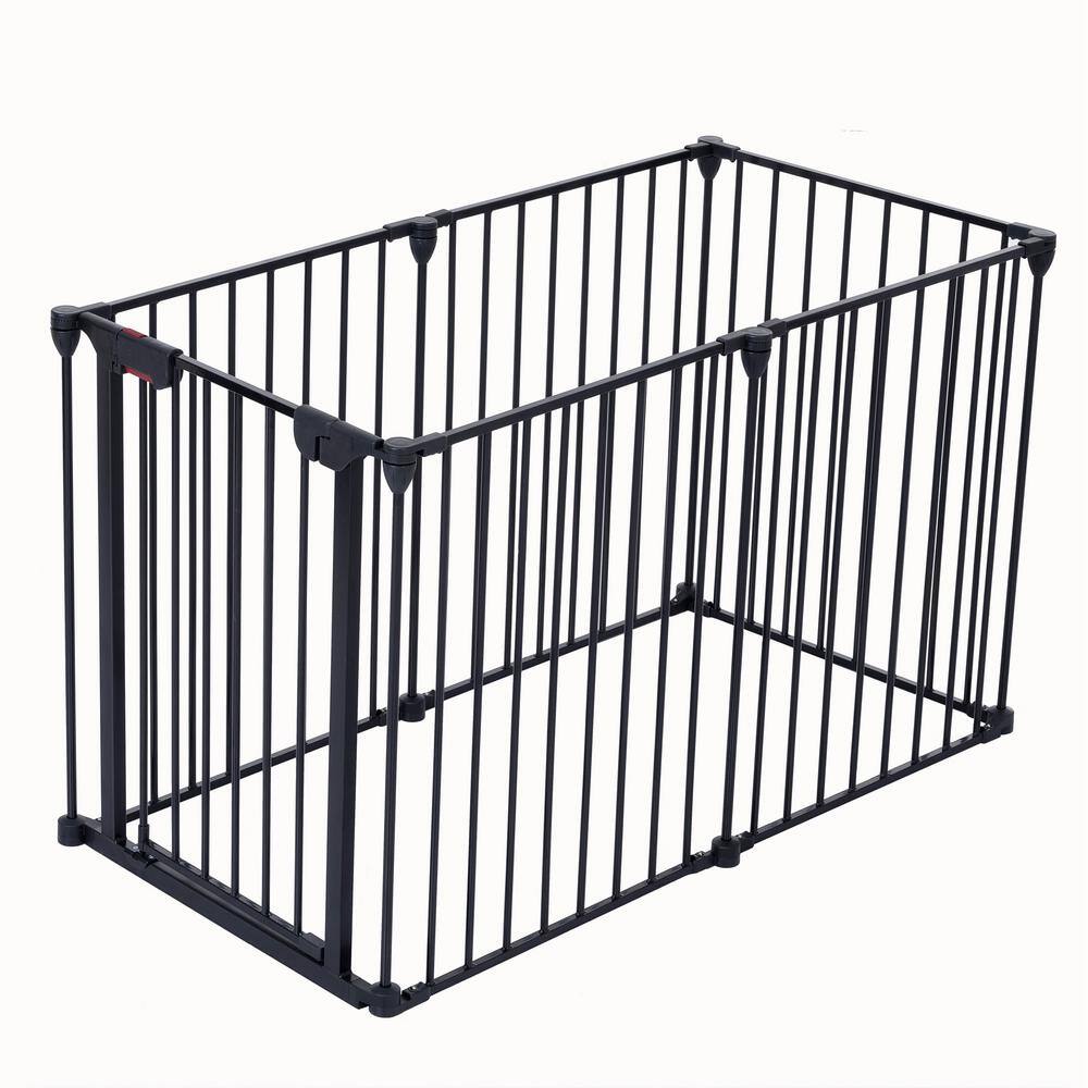 Around 0.000258 Acre Adjustable Safety Gate 6 Panel Play Yard Metal Doorways Fireplace Fence price history on PriceWatchPro