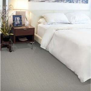 Supreme - Coastal - Blue 13.9 ft. 71 oz. Wool Texture Installed Carpet
