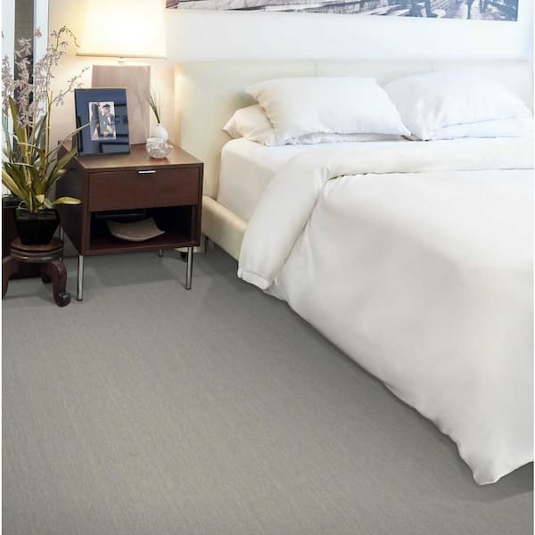 Supreme Coastal Blue 13.9 ft. 71 oz. Wool Texture Carpet - Installation Required