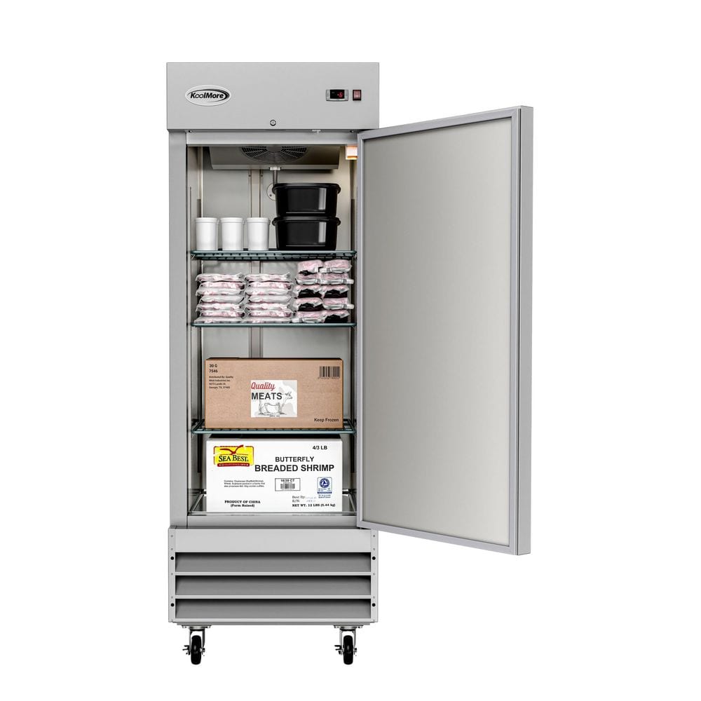 23 cu. ft. Stainless Steel Single Door Reach-In Freezer