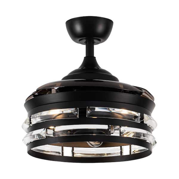 Parrot Uncle 36 in. Matte Black Retractable 3-Blade Crystal 