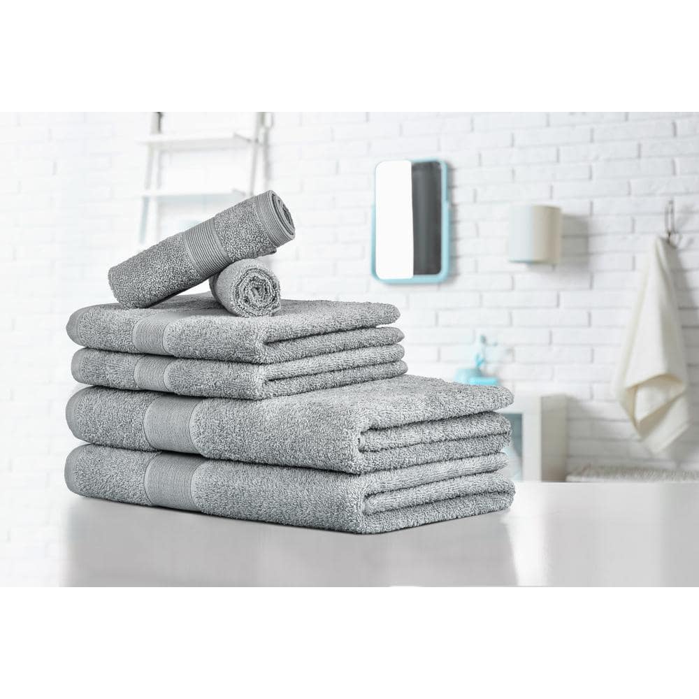 MyPillow Towel 6-Piece Set, Includes - 2 Bath Towel, 2 Hand Towel, 2  Washcloth [Stone]