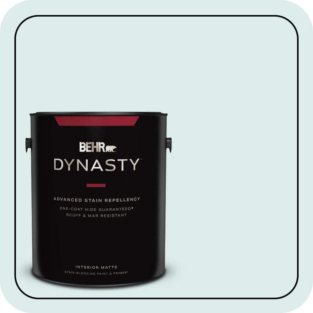 1 gal. #510E-1 Ice Folly Matte Interior Stain-Blocking Paint and Primer