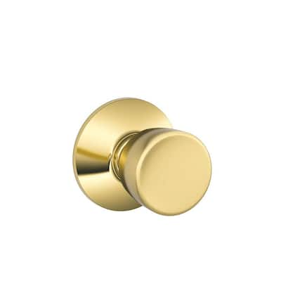 Schlage Bell Bright Brass Keyed Entry Door Knob F51A BEL 605