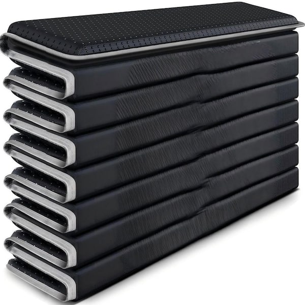 21.5 in. x 70 in. Heavy Duty Black Chair Pad with Anti-Slip Dots, Couch Cushion Support for Sagging Seat