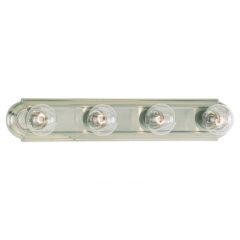 Brushed Nickel 24" 4-Light Vanity Bar Fixture