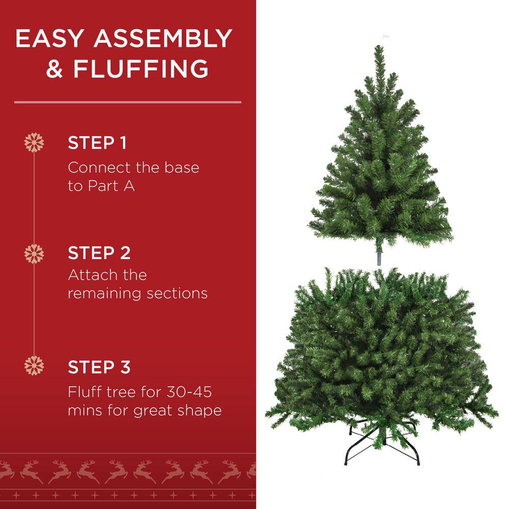 33.5'' Green Spruce Artificial Christmas Tree with Lights
