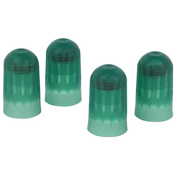 Milton Industries, Inc. Tire Stem Valve Cap, N2 TPMS Valve Caps Green - 4-Pieces