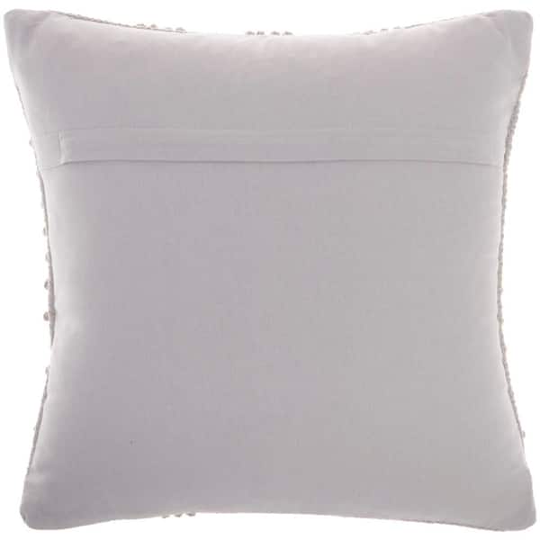 Mina Victory Life Styles Distressed Diamond 18 inch x 18 inch Aqua Throw Pillow, SH018