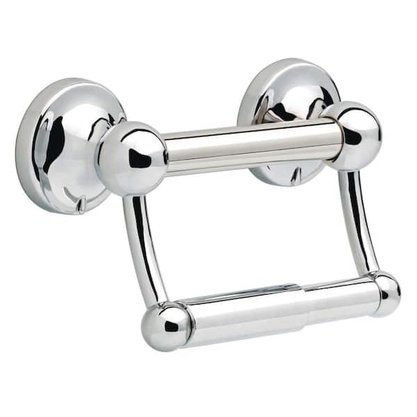 Delta 5 in. Traditional Toilet Paper Holder with Assist Bar in Chrome