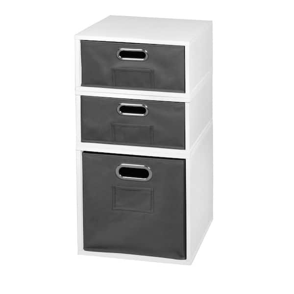null 26 in. H x 13 in. W x 13 in. D Wood 3- Cube Organizer