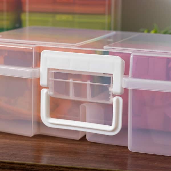 Large 4 in. x 6 in. Photo and Embellishment Craft Keeper in Multi Color (2-Pack)