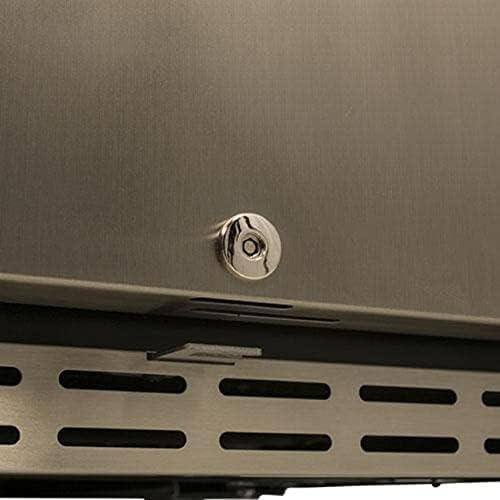 EdgeStar 24" Stainless Steel Triple Tap Outdoor Kegerator with Locking Door