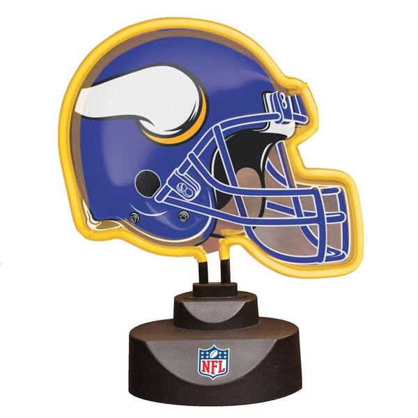 The Memory Company NFL 10.5 in. Minnesota Vikings Neon Helmet Lamp-DISCONTINUED