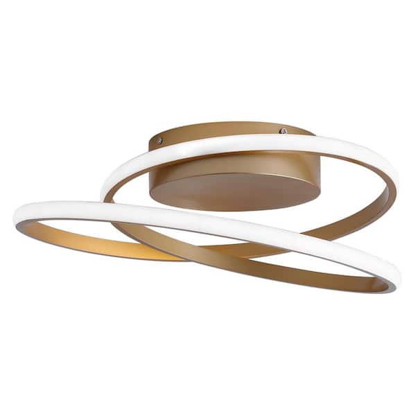aiwen 18.1 in. 1-Light Modern Linear LED Flush Mount Ceiling Lighting Fixtures