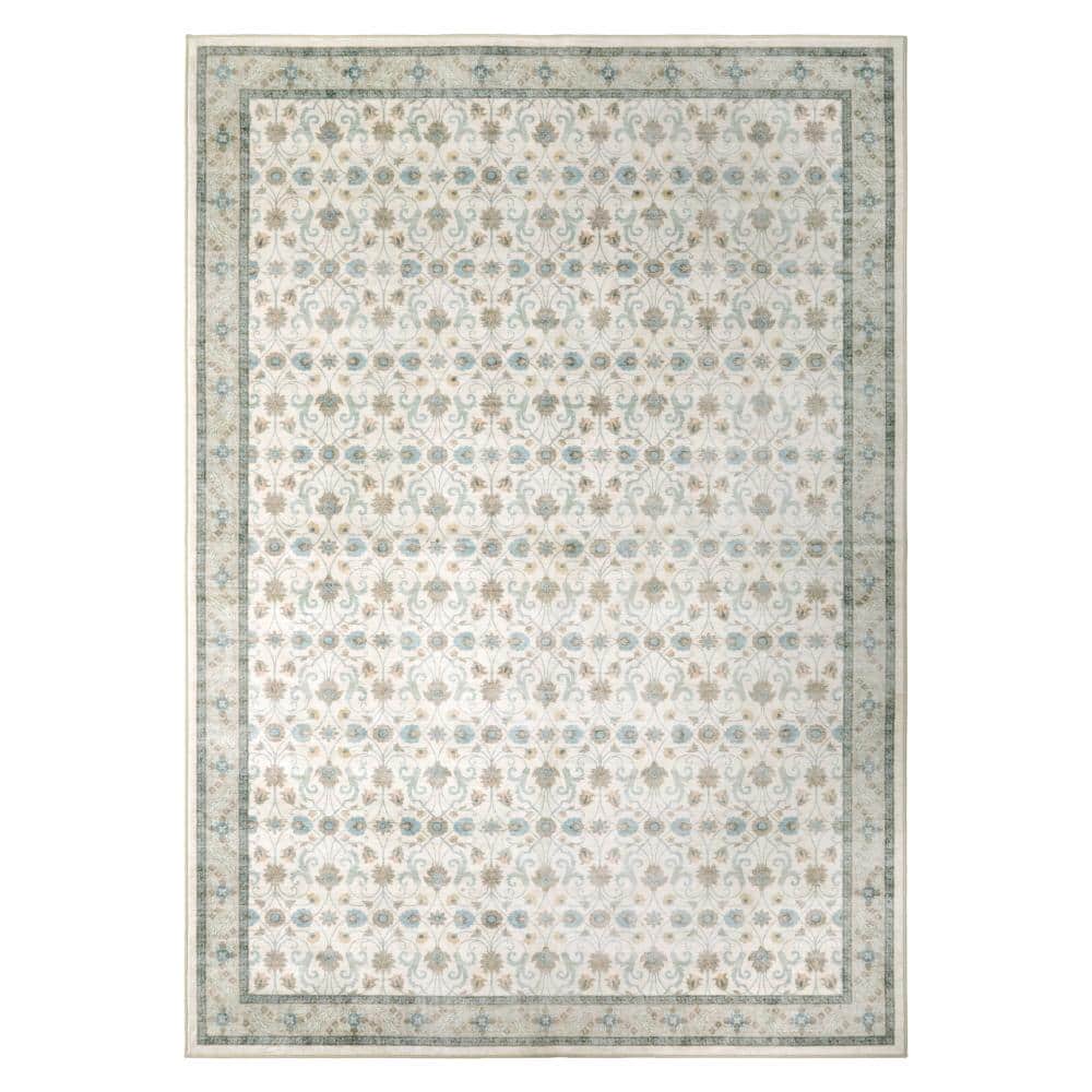 Emberlee 6 ft. X 9 ft. Sage Green Oriental Machine Washable Area Rug price history on PriceWatchPro