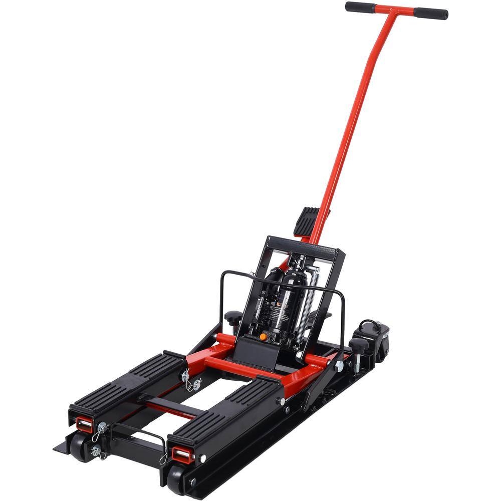 1500 lbs Capacity Portable Hydraulic Motorcycle Lift Jack in Red with Tie Down price history on PriceWatchPro