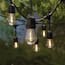 Outdoor 20 ft. 10 Socket LED Solar Edison Bulb String Light