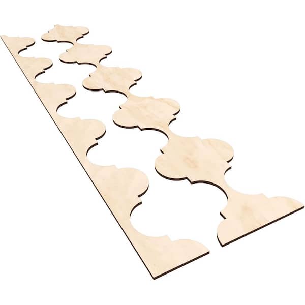 Ekena Millwork Marrakesh 47 in. H x 0.25 in. W Slatwall Panels in Birch 12-Pack
