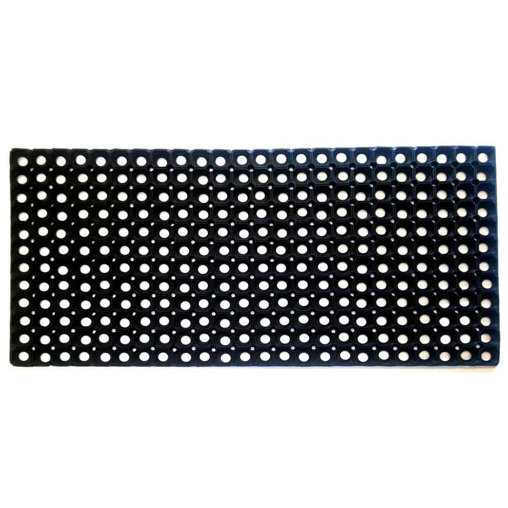 39 in. x 19 in. Black Rubber Outdoor Door Mat price history on PriceWatchPro
