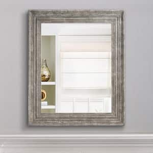 30 in. W x 35 in. H Rectangular Farmhouse Framed Wall Bathroom Vanity Mirror