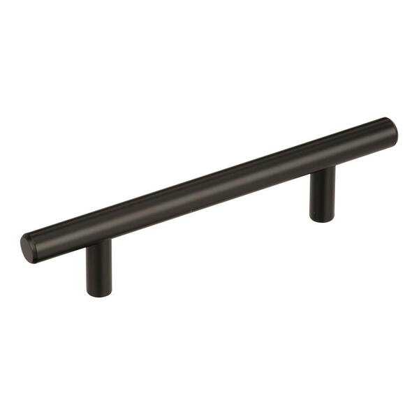 Amerock Bar Pulls 3-3/4 in. (96mm) Modern Black Bronze Bar Cabinet Pull (10-Pack)