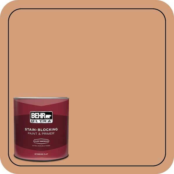 BEHR ULTRA 1 qt. #T12-4 Darlin Clementine Extra Durable Flat Interior Paint & Primer