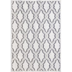 Cotton Blossom Gray 8 ft. x 11 ft. Indoor/Outdoor Area Rug