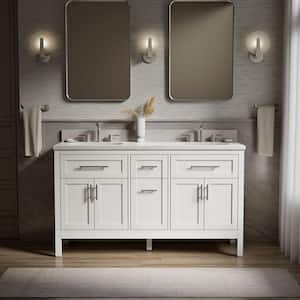 KOHLER Hadron 24 in. Single Sink Freestanding White Bath Vanity