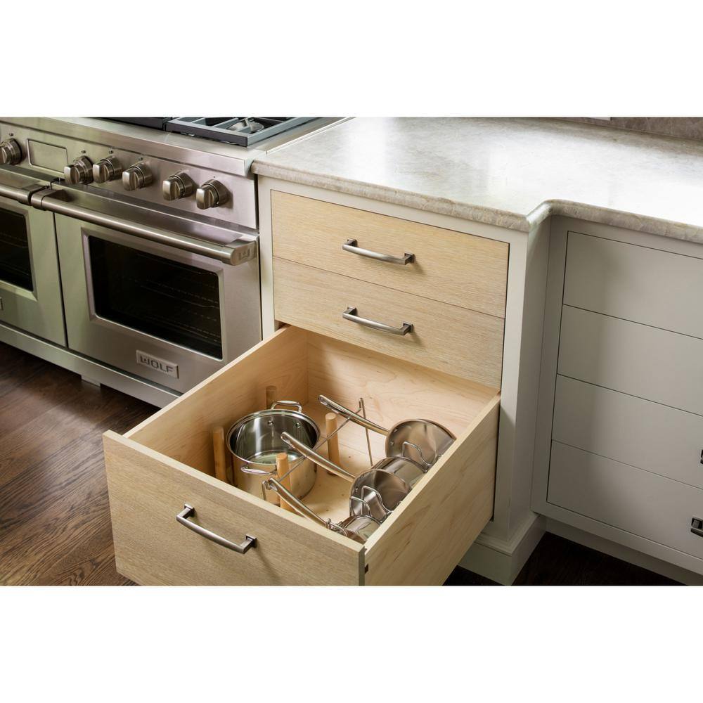 Natural Maple Adjustable Pegboard Drawer Organizer, 30" x 21"