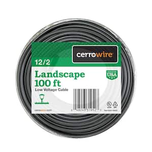 100 ft. 12/2 Black Stranded Low-Voltage Landscape Lighting Wire