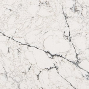 3 in. L x 3 in. D Quartz Countertop Sample in Pisces with Polished Finish
