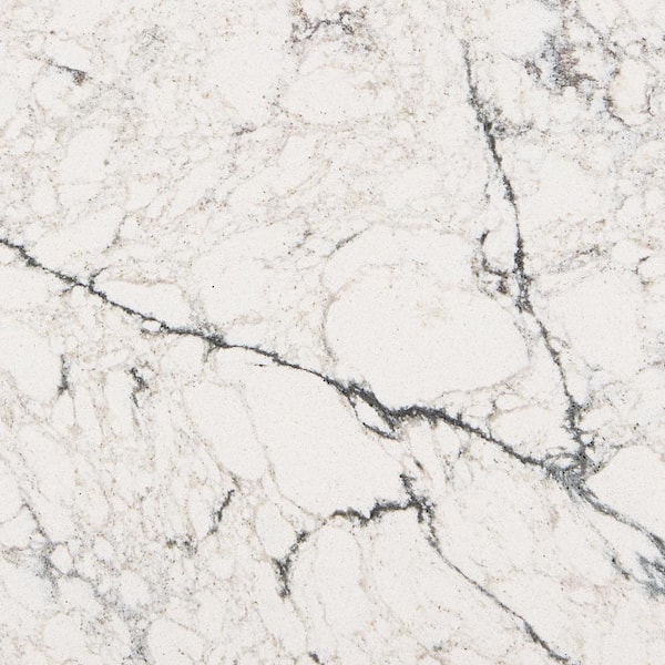 VIATERA Quartz Countertop Sample in Pisces with Polished Finish