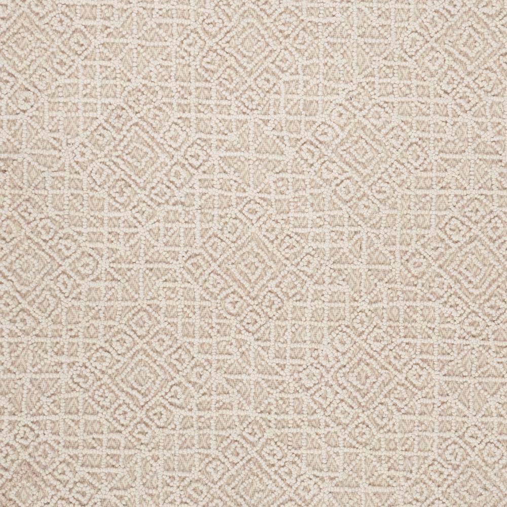 Handmade Tufted Beige Wool Square Area Rug