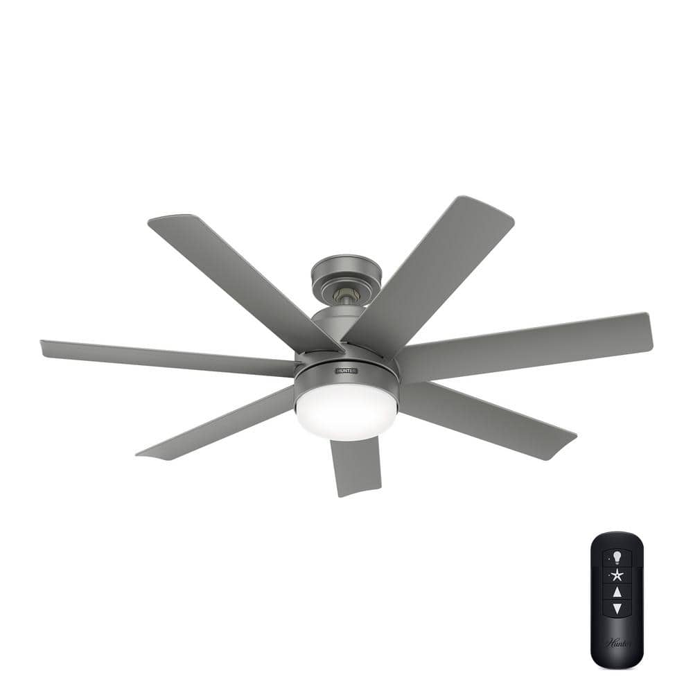 Argos Home Anders Wooden 3 Arm Ceiling Fan With Remote Control Silver  3922745 N