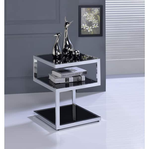 Acme 80555 Weigela Coffee Table - Mirrored & Chrome - 18 x 48 x 24 in.