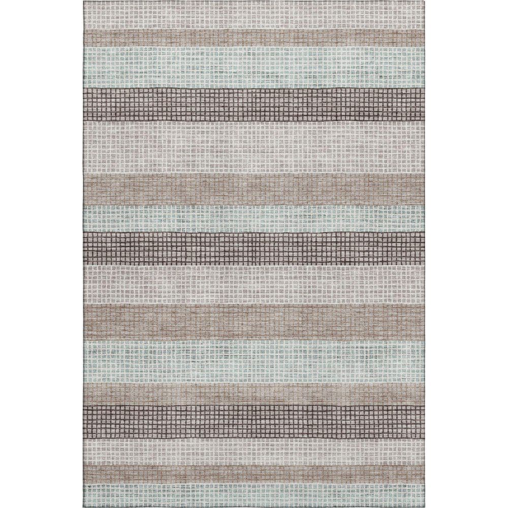 Mayfield Premium Machine Washable Abstract AMF2008 Taupe 5 ft. x 7 ft. 6 in. Area Rug price history on PriceWatchPro