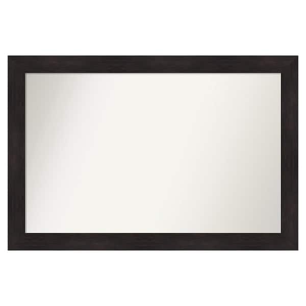 Amanti Art Furniture Espresso 51.75 in. x 34.75 in. Custom Non-Beveled Satin Recyled Polystyrene Bathroom Vanity Wall Mirror