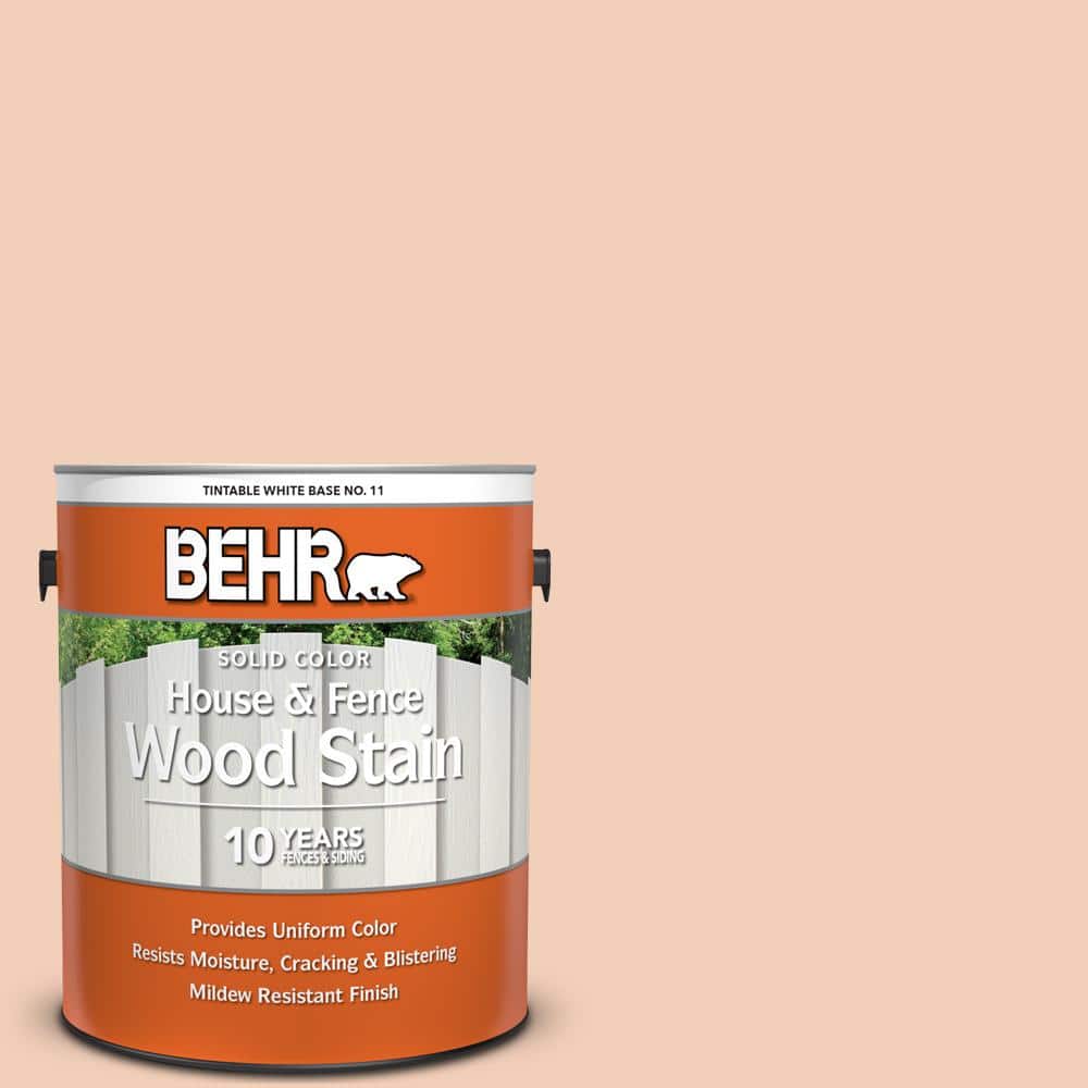1 gal. #M210-3 Apricot Freeze Solid Color House and Fence Exterior Wood Sta