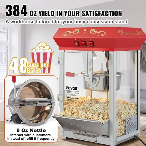 1pc Mini Home Use Popcorn Maker Automatic Electric Blowing Type Kernel  Popping Machine