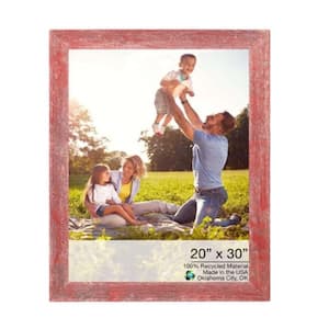 Victoria 20 in. x 30 in. Rustic Red Picture Frame