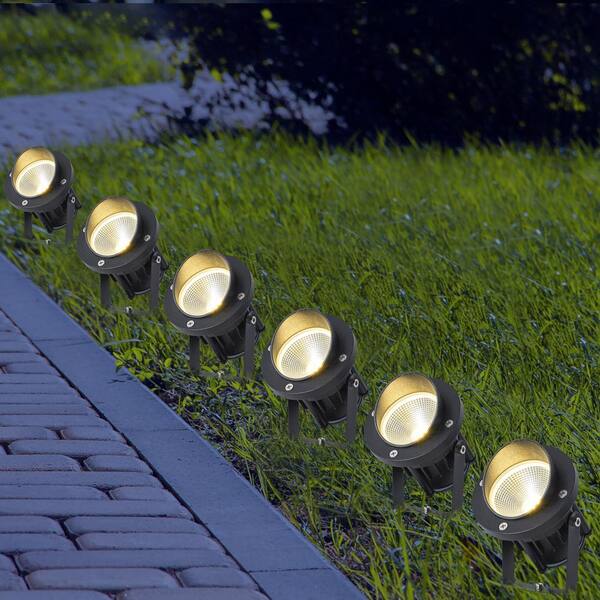 C Cattleya Low-Voltage Black Aluminum 600 Lumen Integrated LED